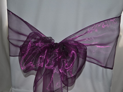 Organza Chair Sash